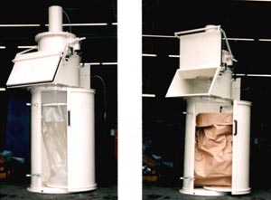 hydraulisch oder pneumatisch bet&auml;tigter Vertikalverdichter